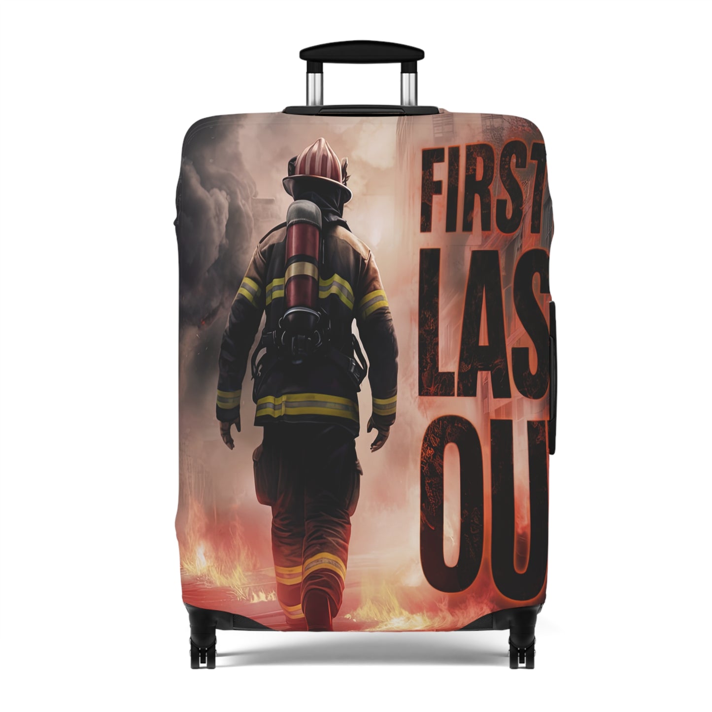 Luggage Cover, Fireman, First in Last Out, awd-1670