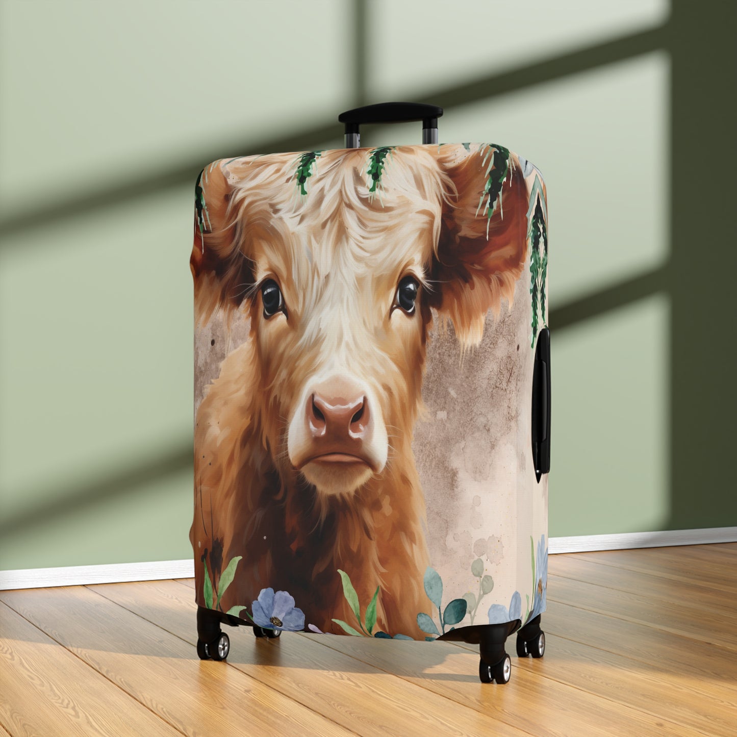 Luggage Cover, Highland Cow, awd-424