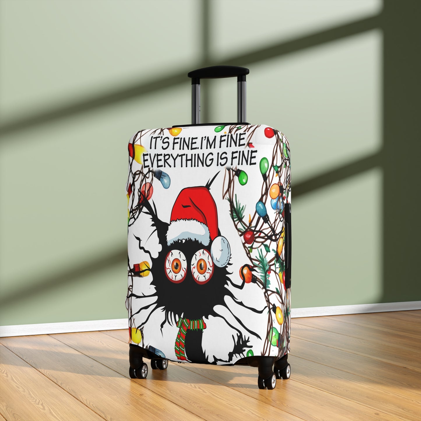 Luggage Cover, Cat I'm Fine everything is fine, awd-1165