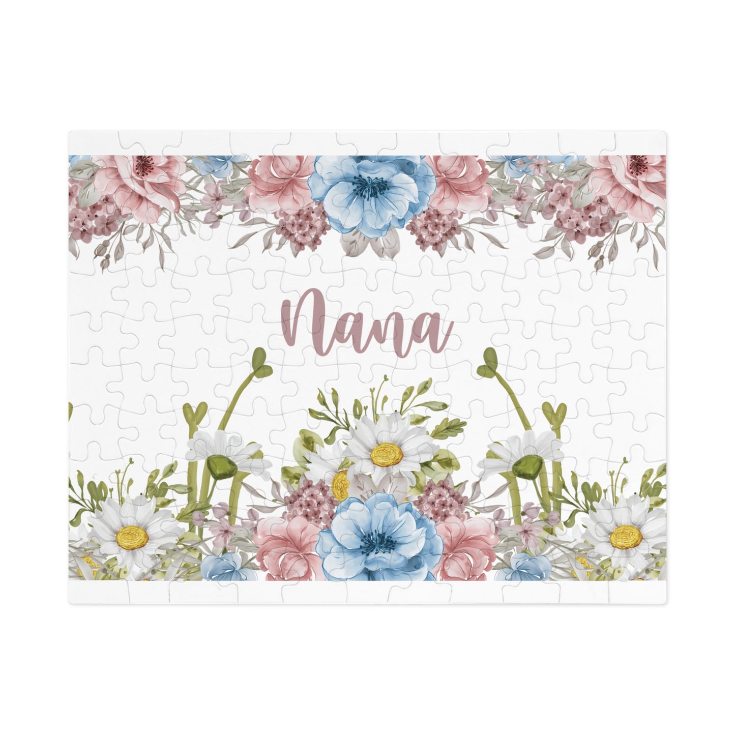 Jigsaw Puzzle, Floral, Nana, Personalised/Non-Personalised (30, 110, 252, 500,1000-Piece)