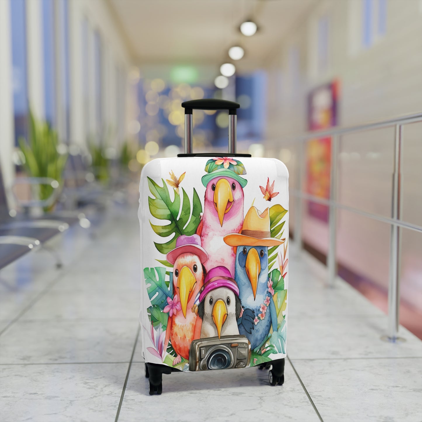 Luggage Cover, Parrots and Camera, awd-326