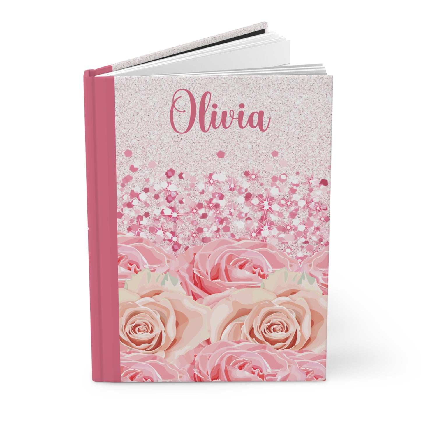 Personalised Hardcover Journal Matte, Roses, awd-1726