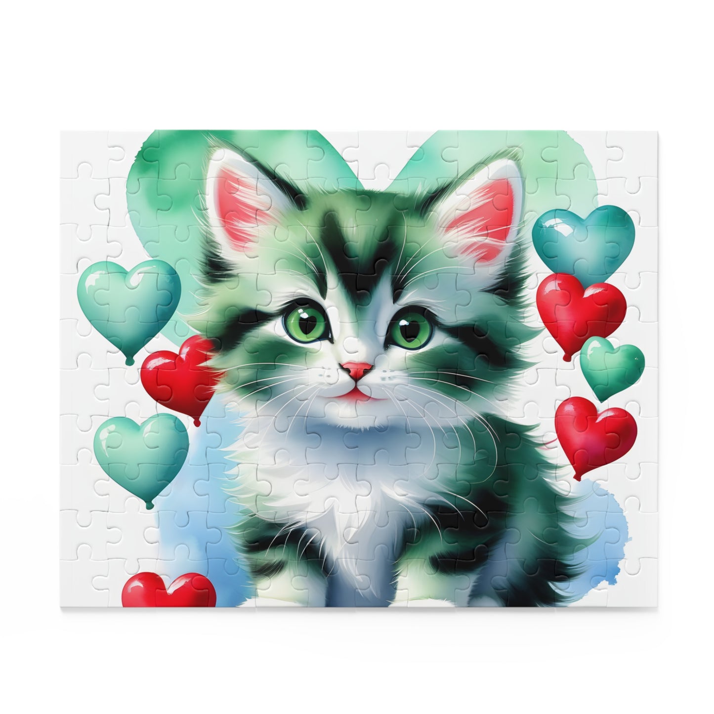 Personalised/Non-Personalised Puzzle, Cat (120, 252, 500-Piece)