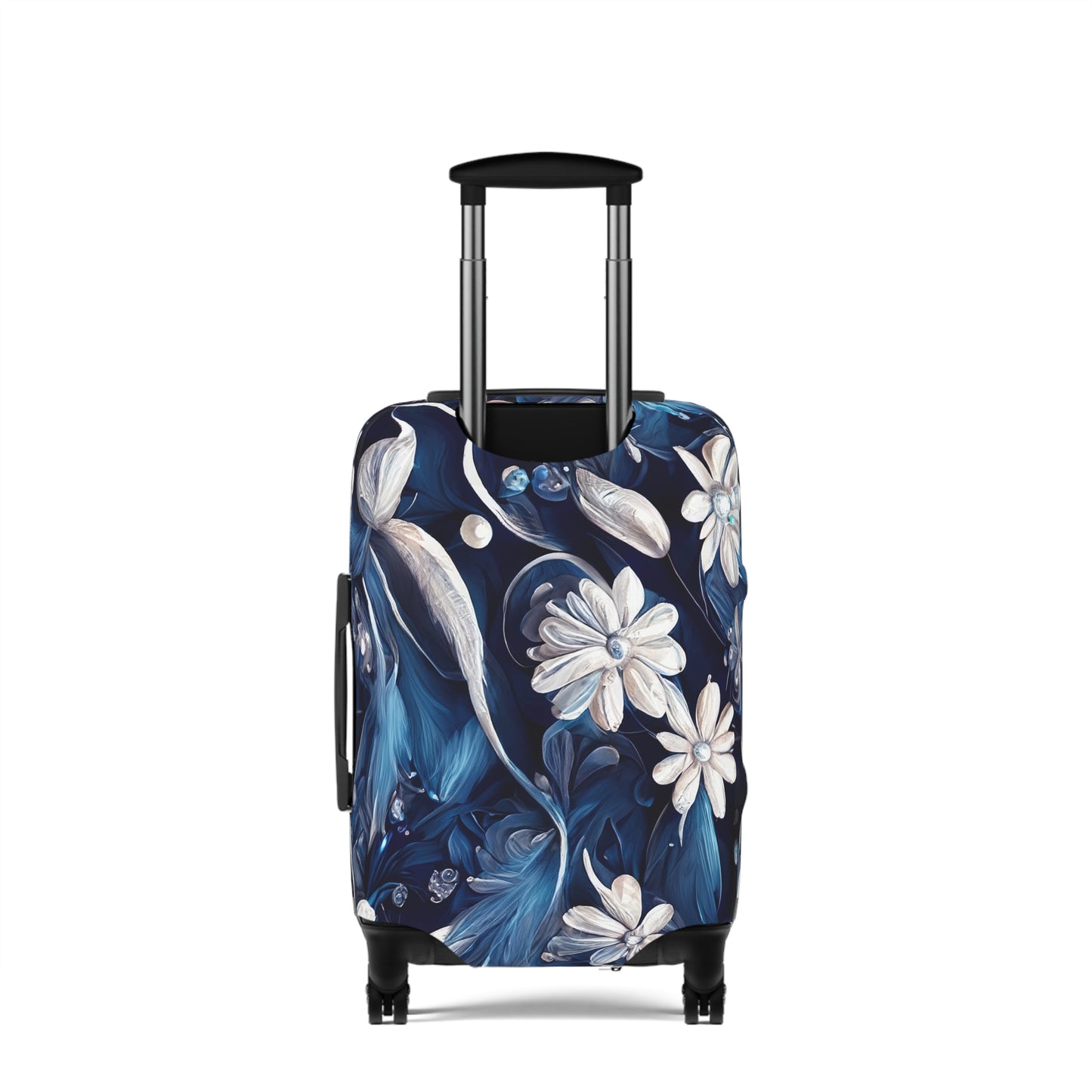 Luggage Cover, Blue Floral