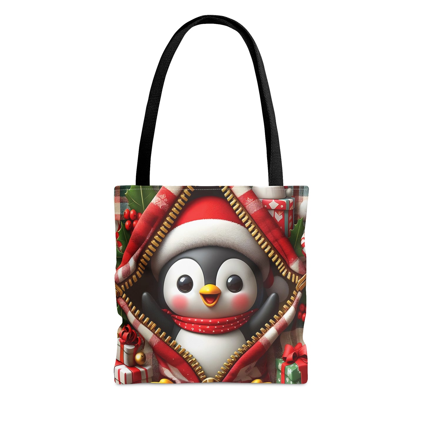 Tote Bag, Christmas, Penguin