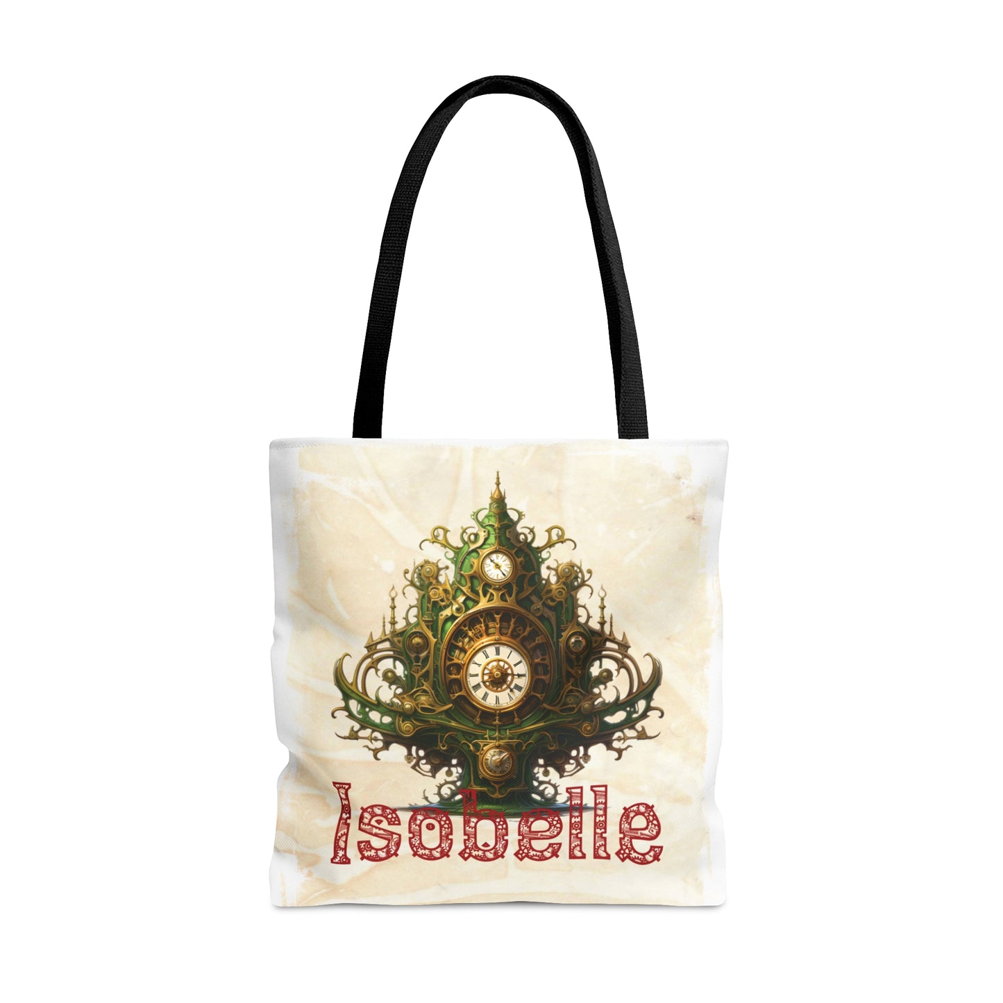 Steampunk Clock Tree Personalised Tote Bag, Steampunk Christmas bag, Christmas Tote Bag, Personalised/Non-Personalised