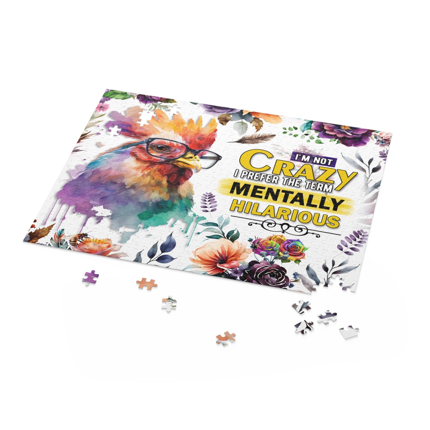 Puzzle, Chicken/Rooster, I am not Crazy I prefer the term Mentally Hilarious  (120, 252, 500-Piece) awd-641