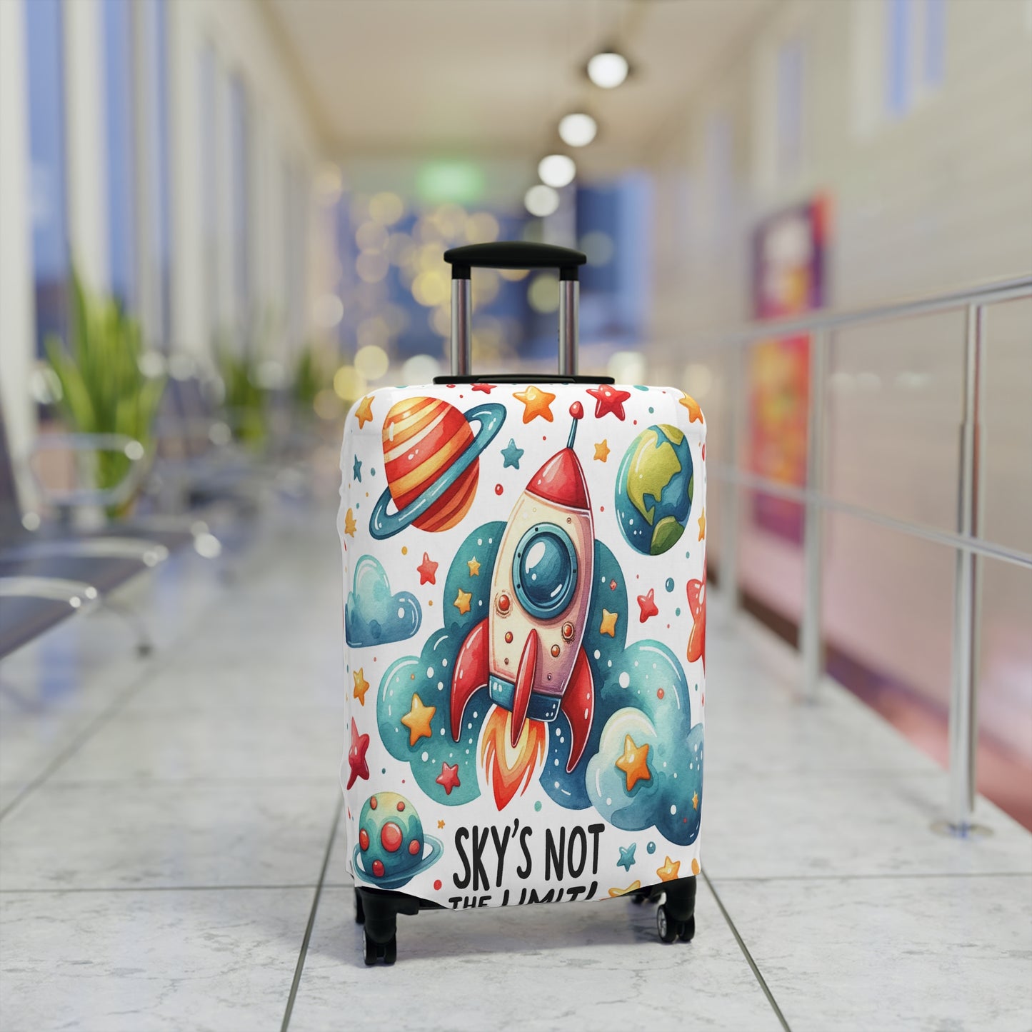 Luggage Cover, Rocket, Sky's not the Limit, awd-340