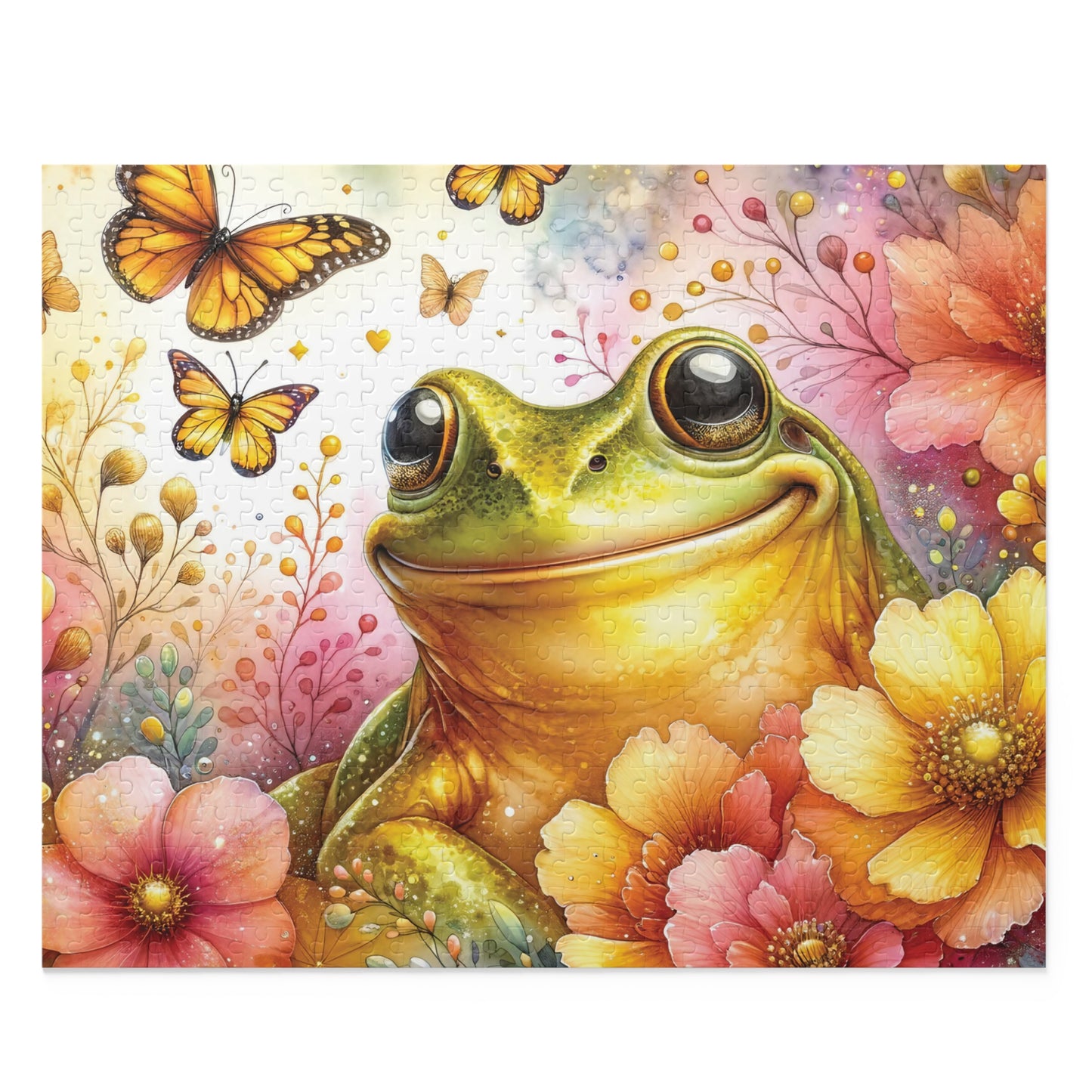 Personalised/Non-Personalised Puzzle, Frog (120, 252, 500-Piece)