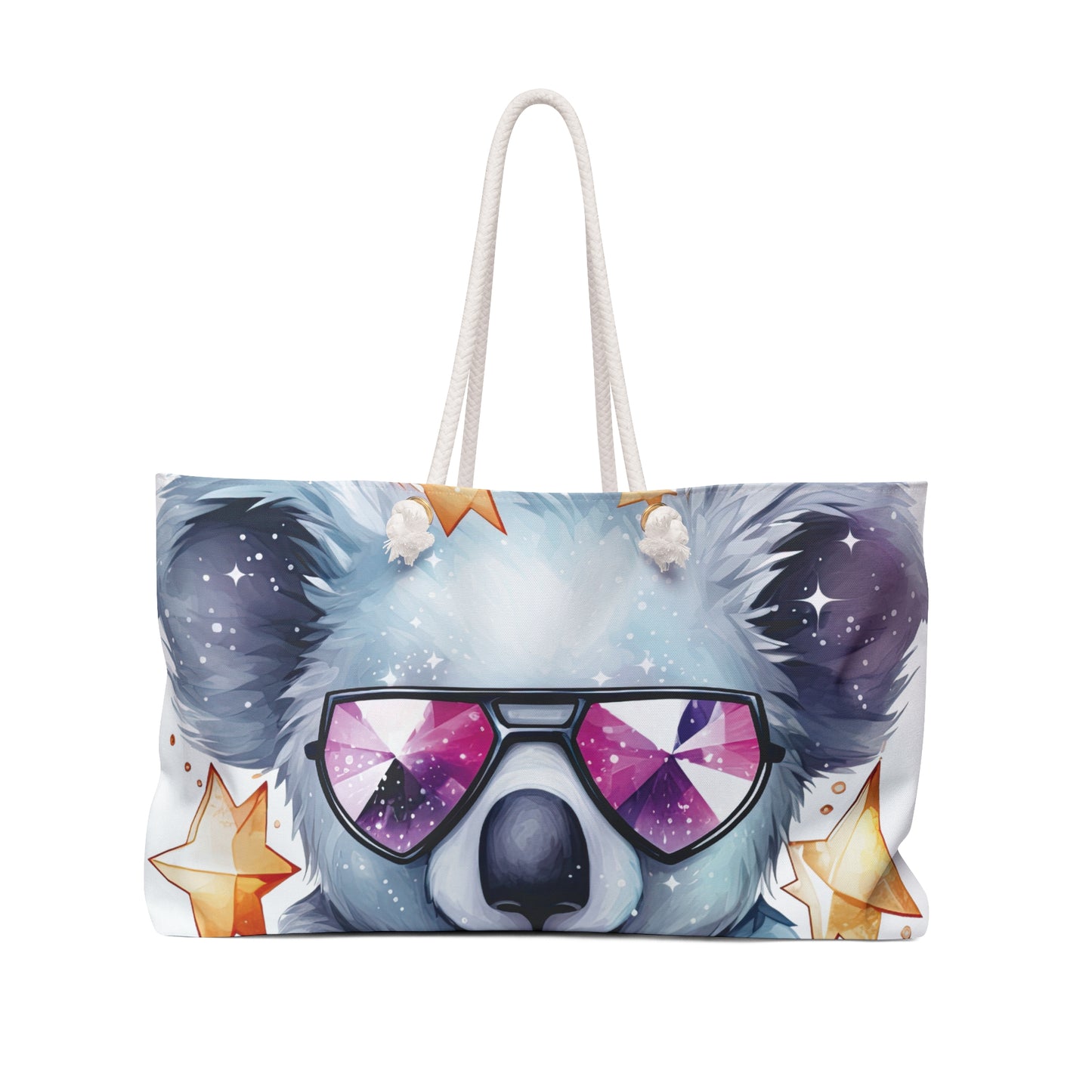 Personalised/Non-Personalised Weekender Bag, Koala, Large Weekender Bag, Beach Bag, Book Bag