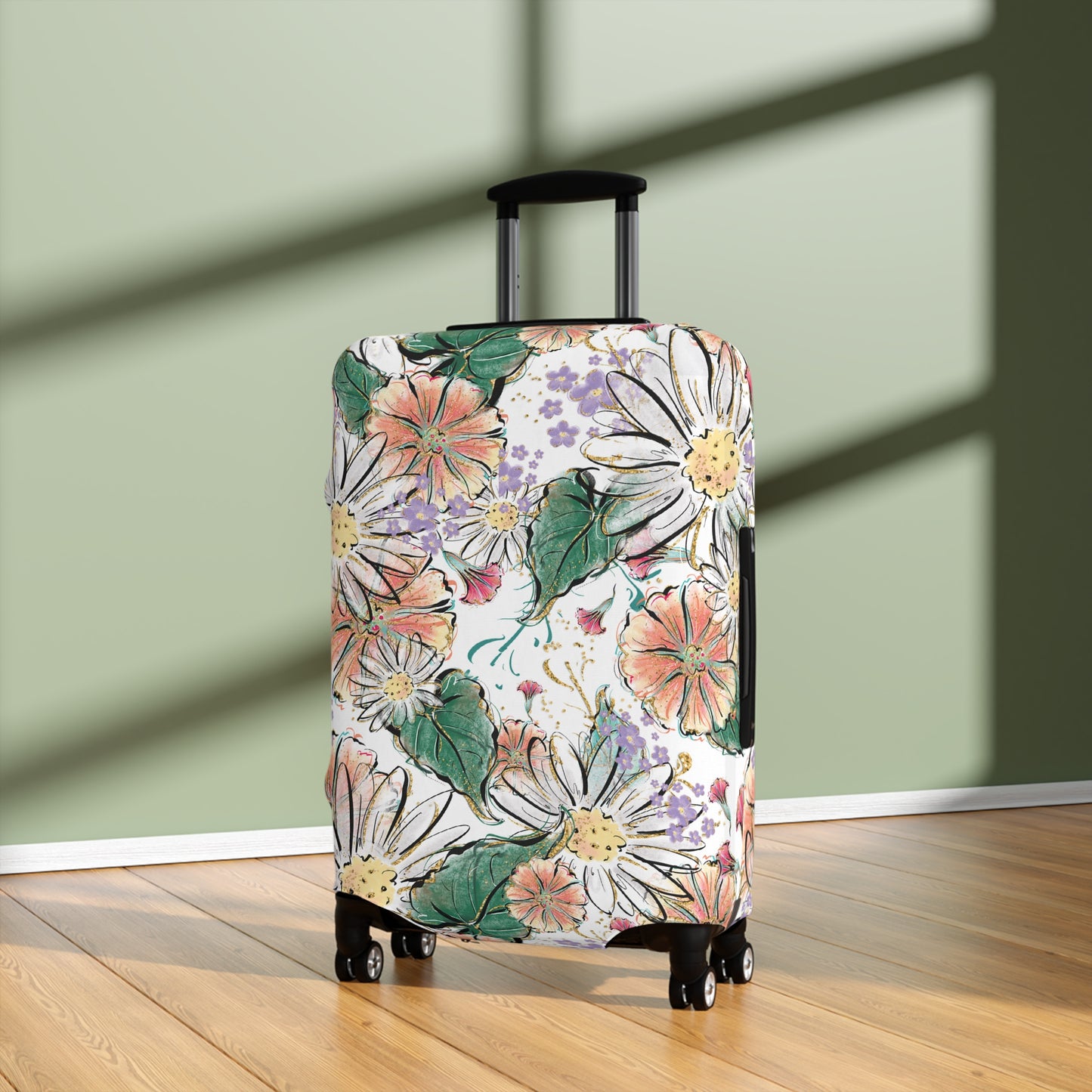 Luggage Cover, Whimsical Floral