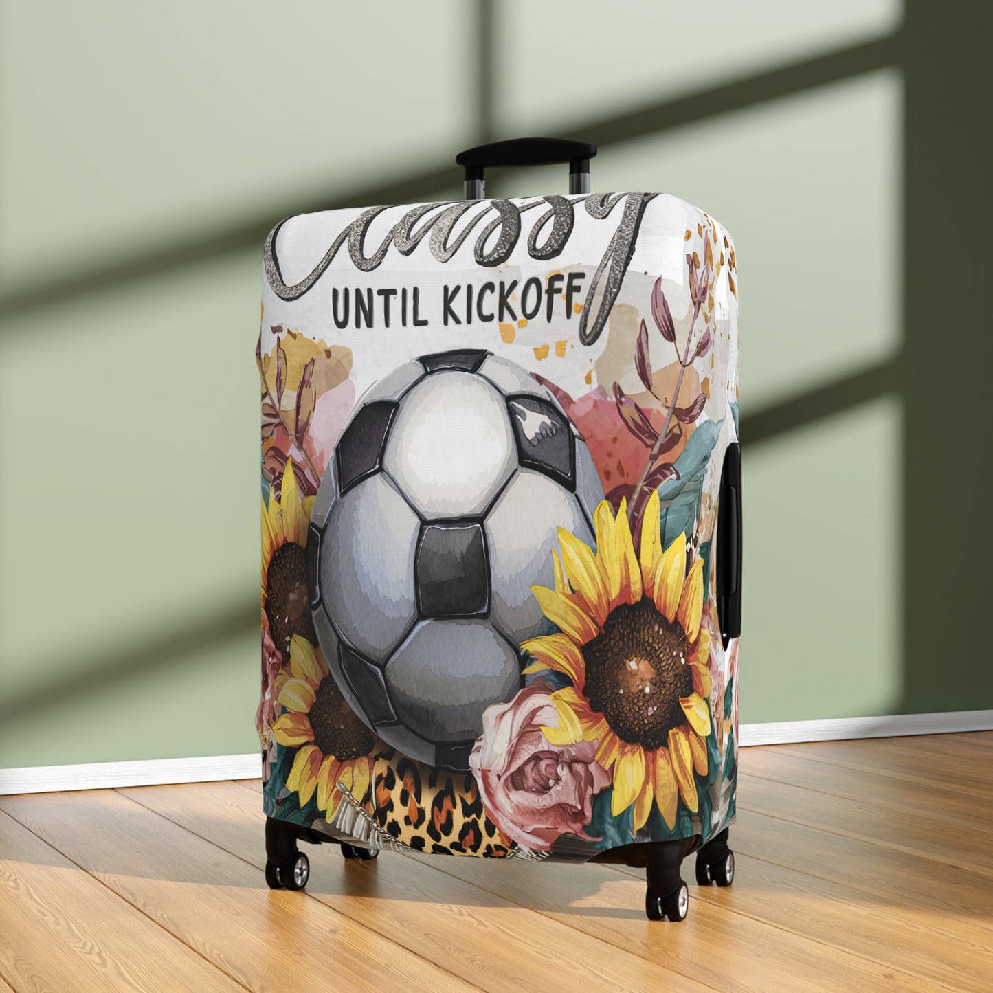 Luggage Cover, Soccer, Classy until Kickoff, awd-1731