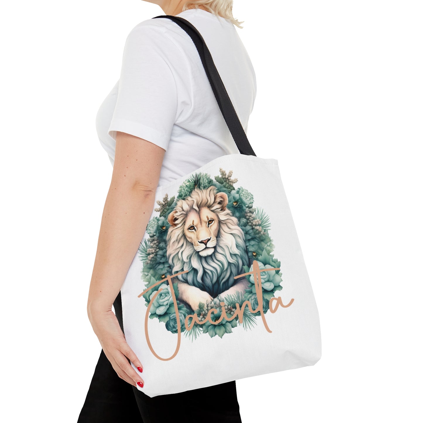 Lion wreath Personalised Tote Bag, Lion Wreath bag, Tote Bag, Personalised/Non-Personalised