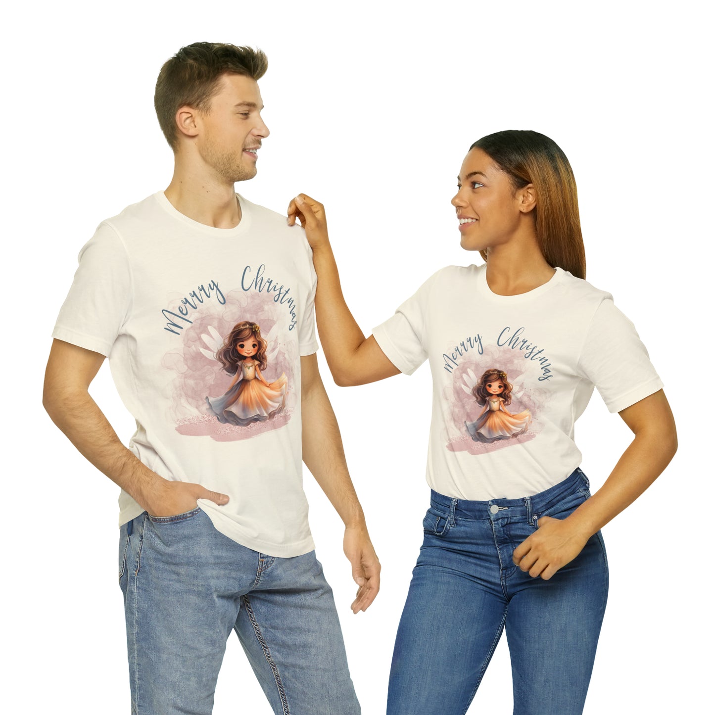 Unisex Jersey Short Sleeve Tee Christmas, Women's Fairy T-shirt - A0013