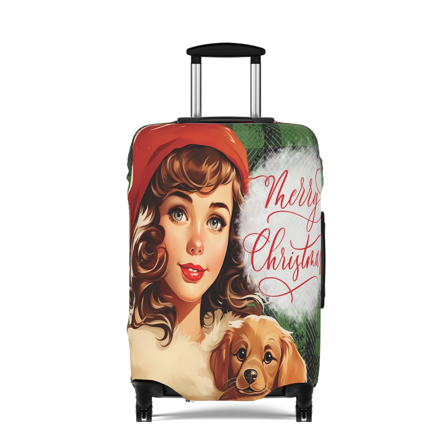 Luggage Cover, Vintage Christmas, awd-734