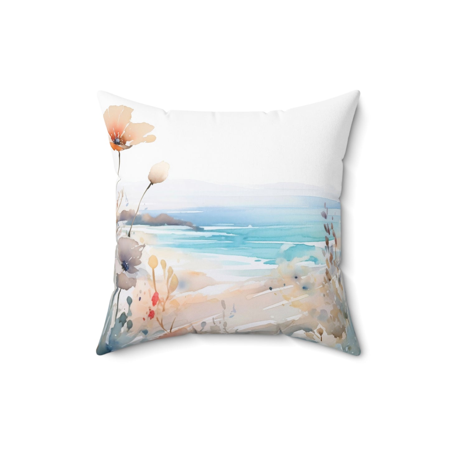 Beach Polyester Square Cushion, Beach cushion