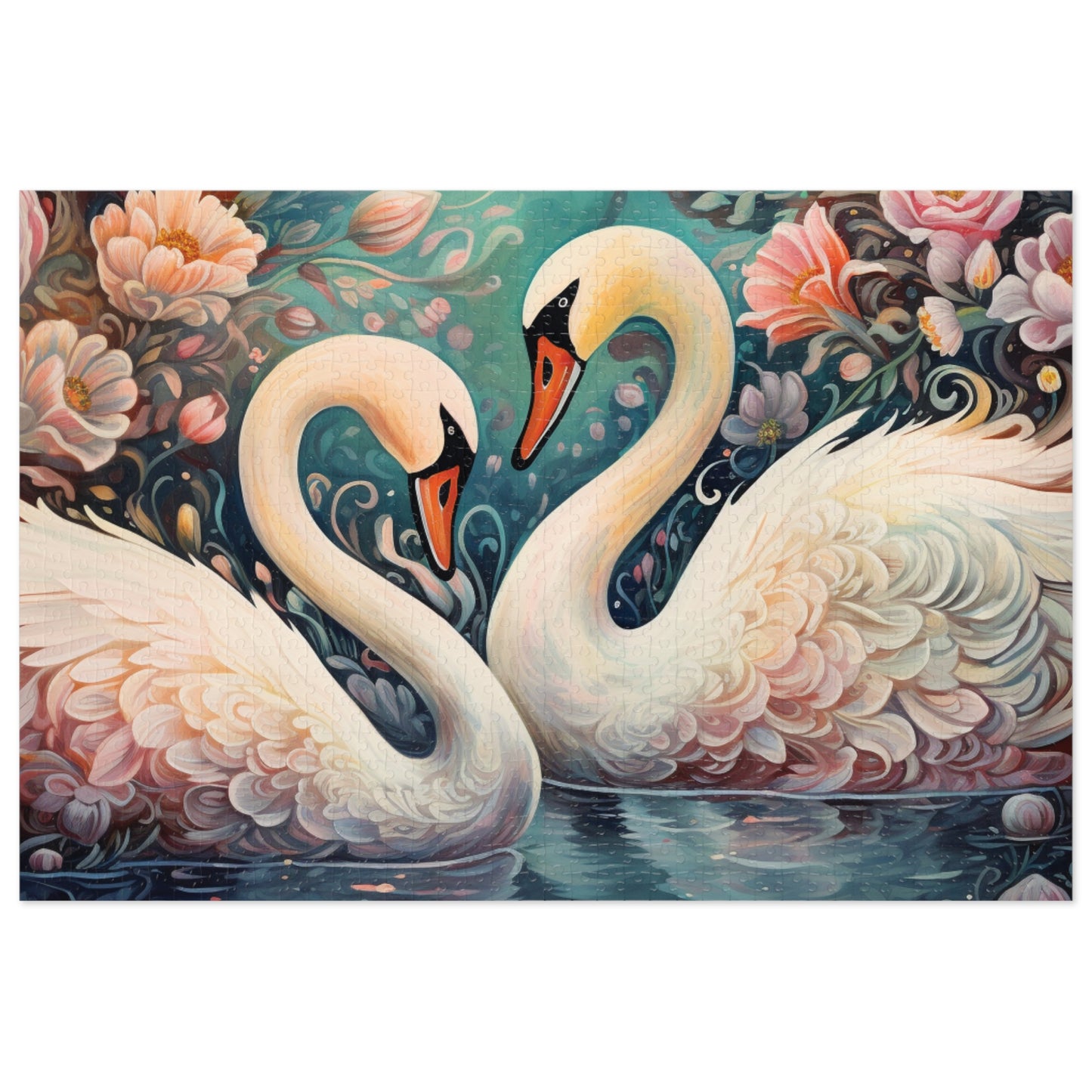 Jigsaw Puzzle, Swan, Personalised/Non-Personalised (30, 110, 252, 500,1000-Piece)