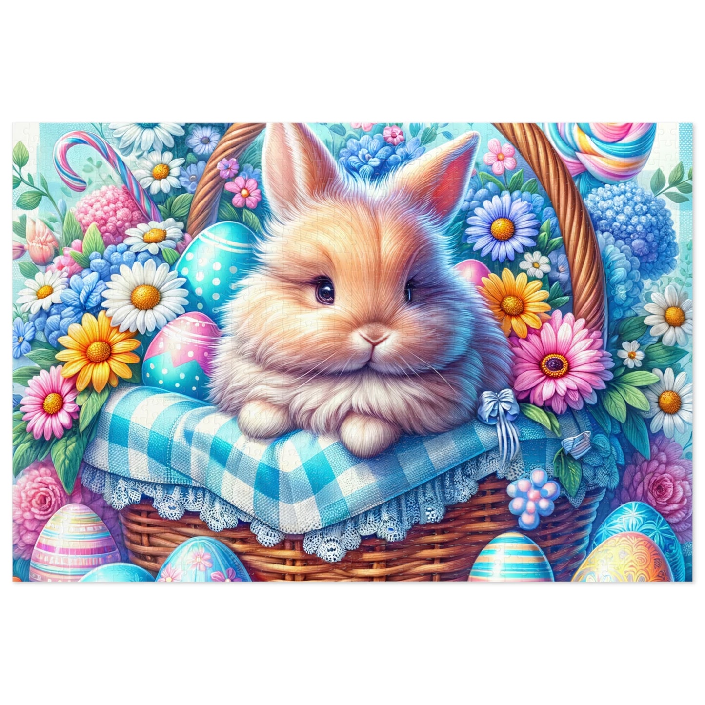 Puzzle, Easter, Rabbit, Personalised/Non-Personalised (30, 110, 252, 500,1000-Piece) awd-622