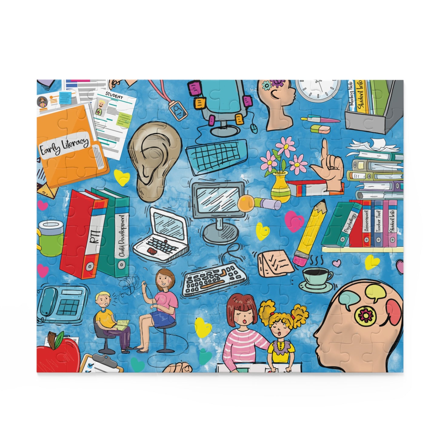 Personalised/Non-Personalised Puzzle, School Psychologist (120, 252, 500-Piece)