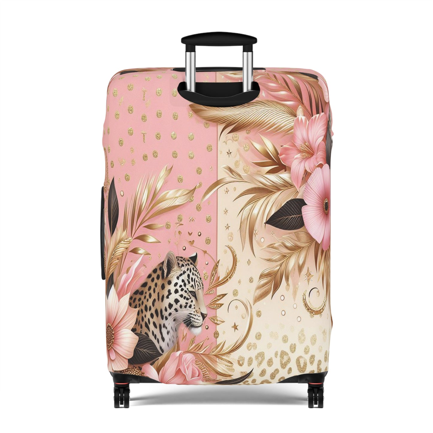 Luggage Cover, Floral Leopard, awd-3079