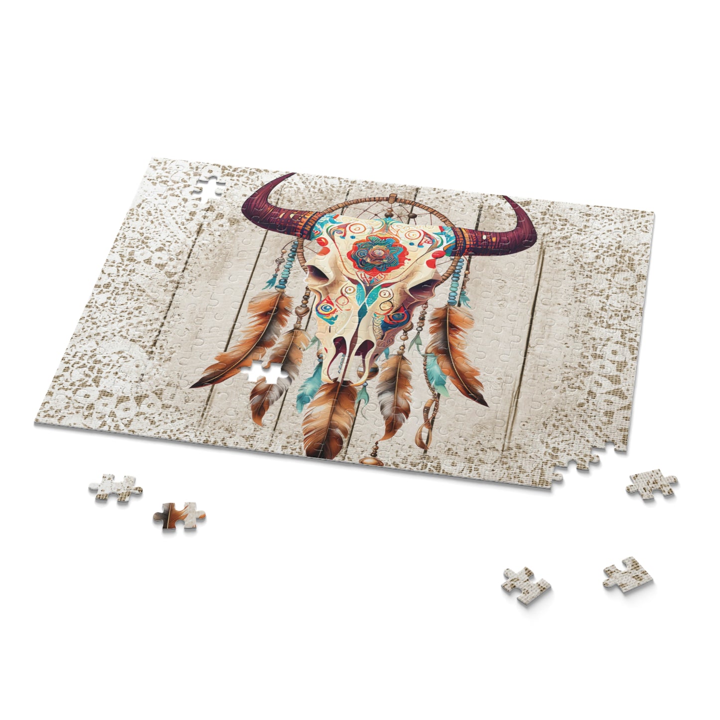 Personalised/Non-Personalised Puzzle, Skull (120, 252, 500-Piece)