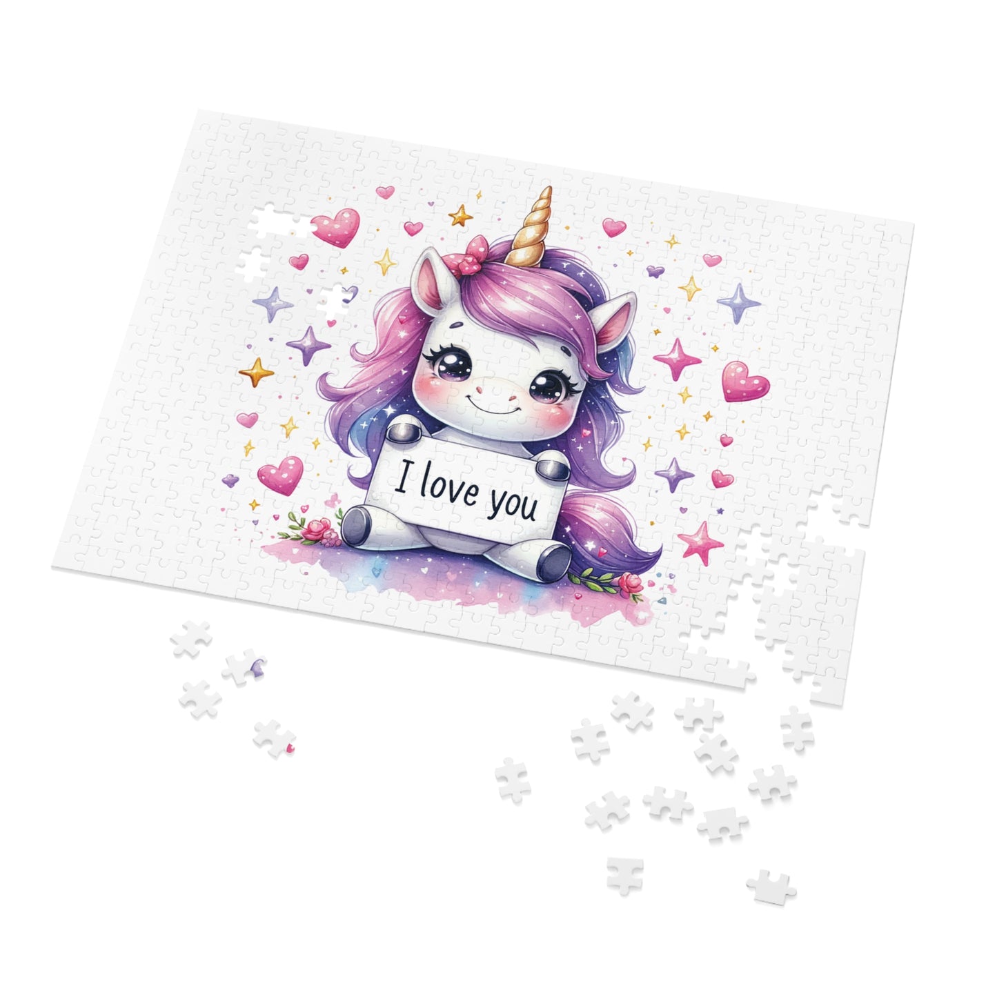 Jigsaw Puzzle, Unicorn, Personalised/Non-Personalised (30, 110, 252, 500,1000-Piece)