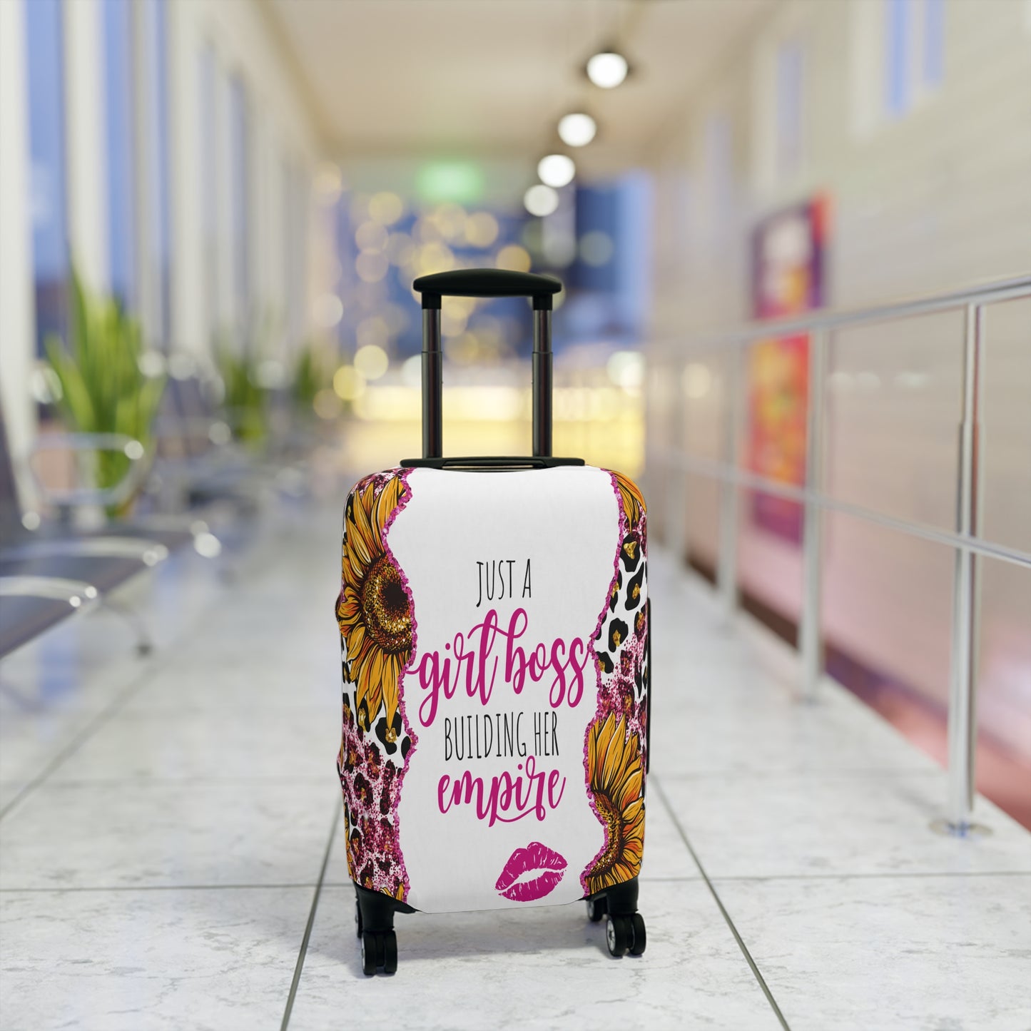 Luggage Cover, Just a Girl Boss building her Empire, awd-1696