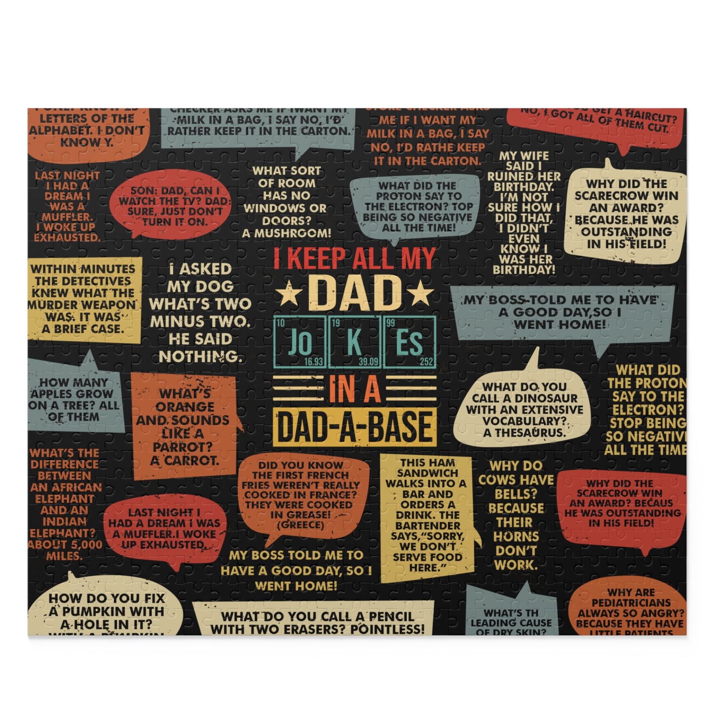 Personalised/Non-Personalised Puzzle, Dad Jokes (120, 252, 500-Piece)