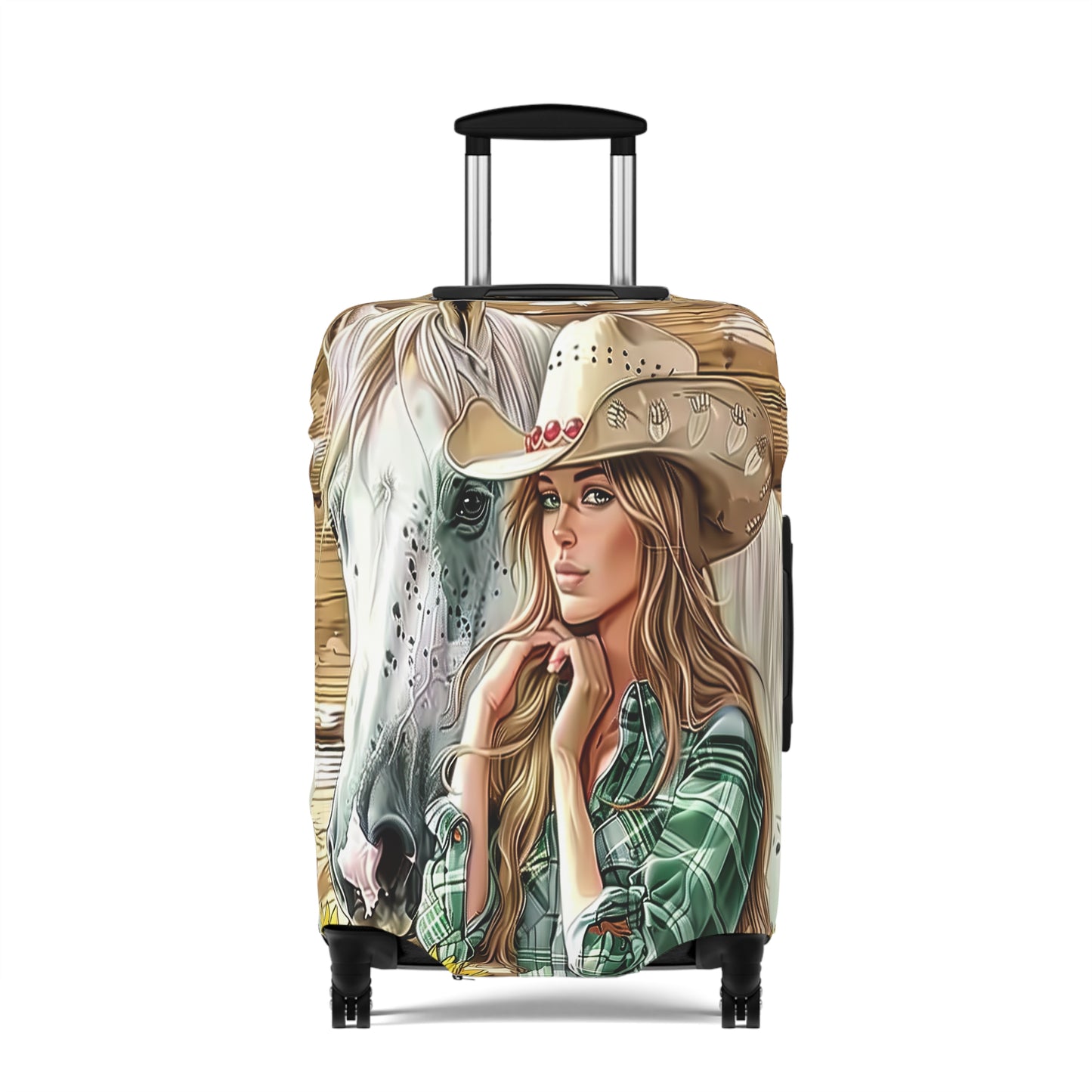 Luggage Cover, Just a Girl who Loves Horses, awd-3099