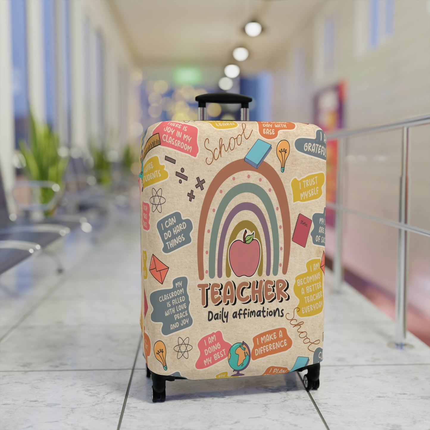 Luggage Cover, Teacher, Daily Affirmations, awd-1755