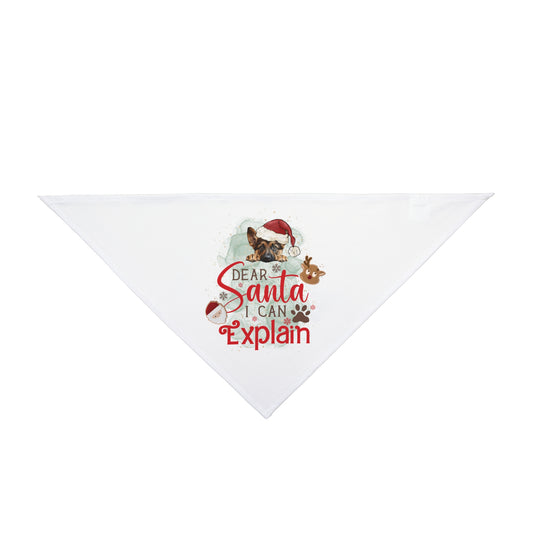 Bandana, Dear Santa I can Explain, Christmas Pet Bandana