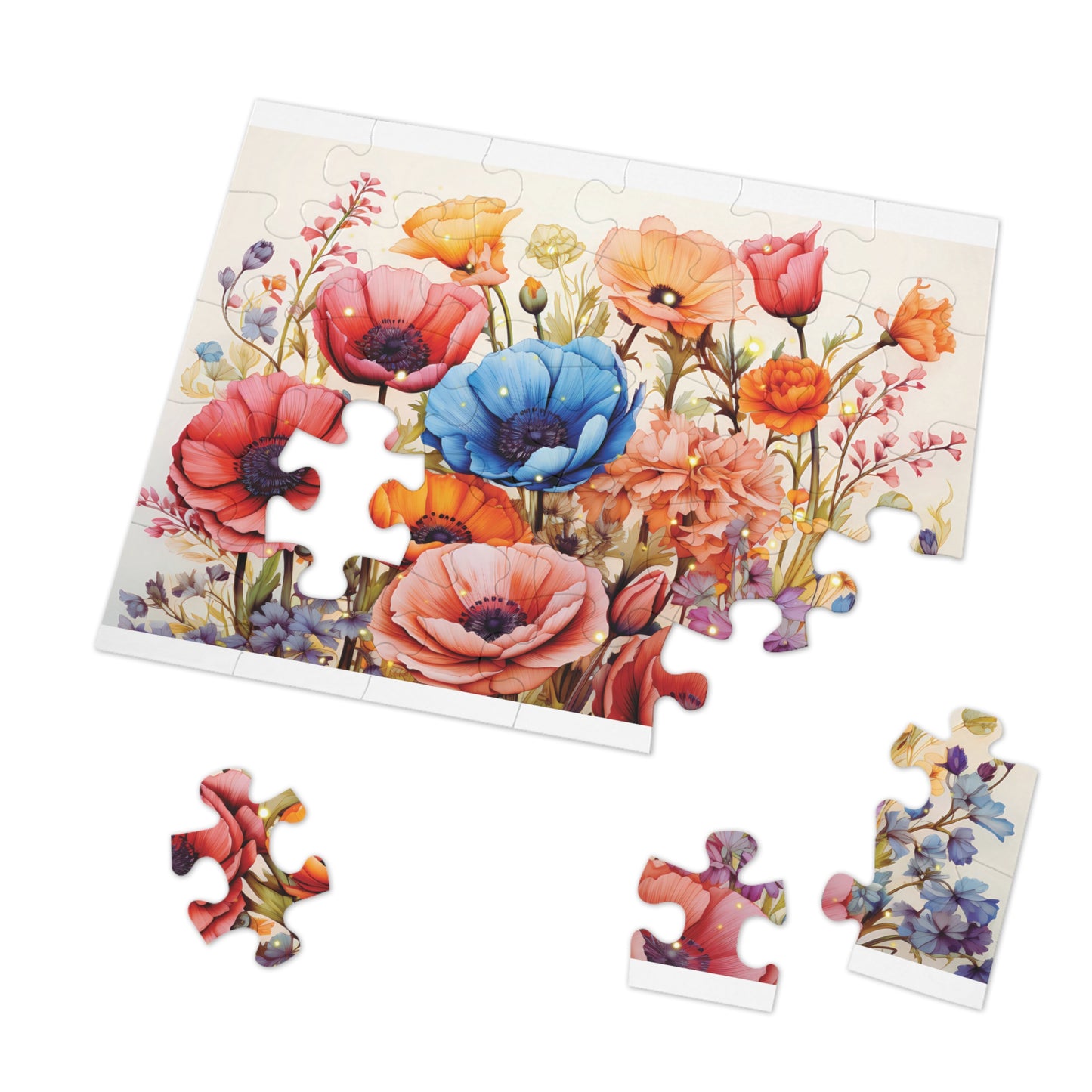 Jigsaw Puzzle, Floral, Personalised/Non-Personalised (30, 110, 252, 500,1000-Piece)