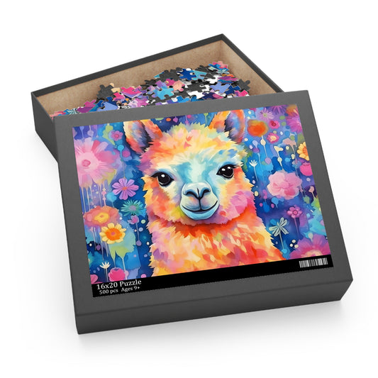 Personalised/Non-Personalised Puzzle, Llama (120, 252, 500-Piece)