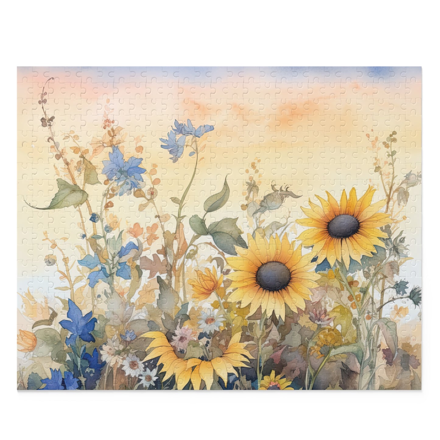 Personalised/Non-Personalised Puzzle, Floral (120, 252, 500-Piece)