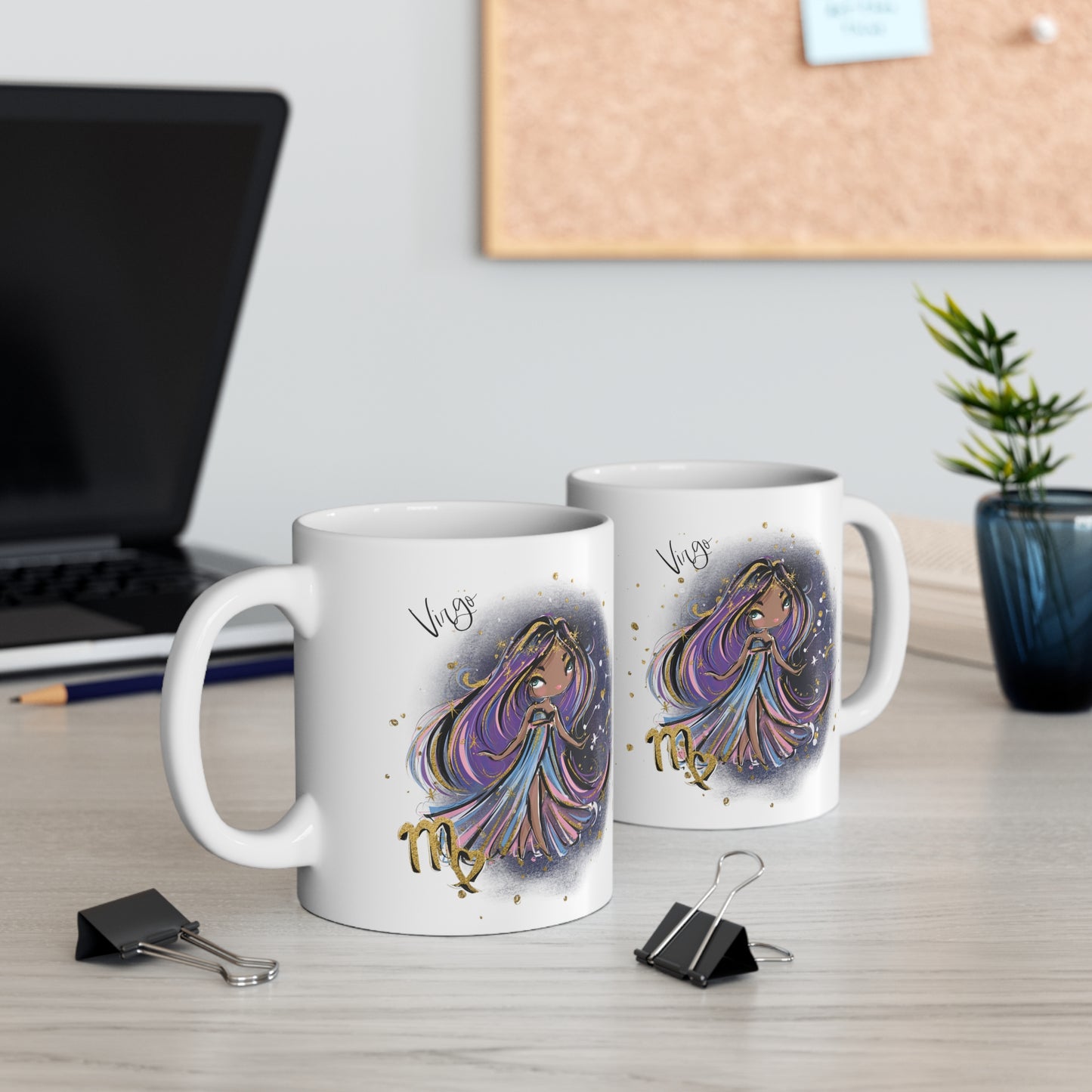 Personalised/Non Personalised Zodiac Sign, Virgo, Ceramic Mug 11oz