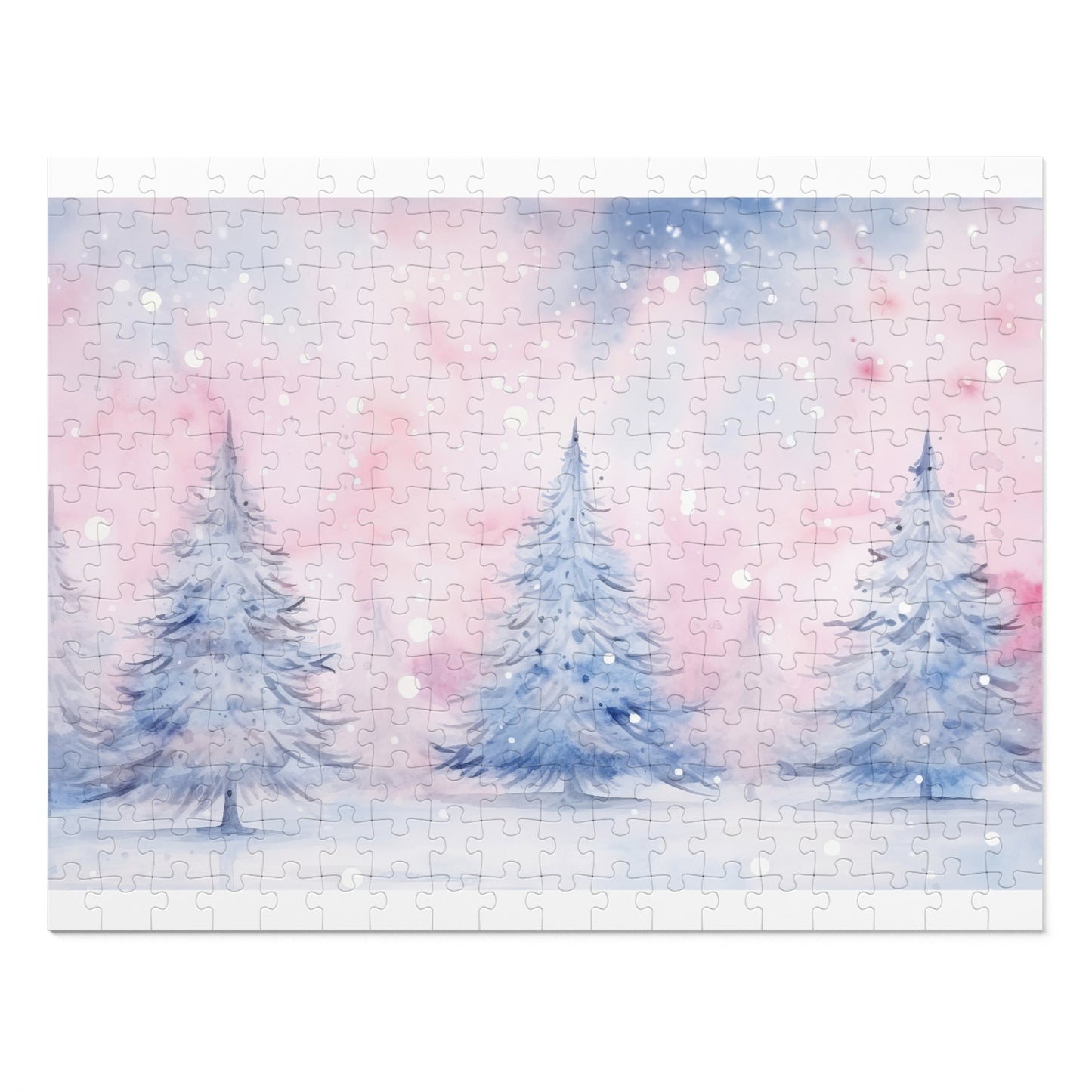 Puzzle, Christmas Trees, Personalised/Non-Personalised (30, 110, 252, 500,1000-Piece)