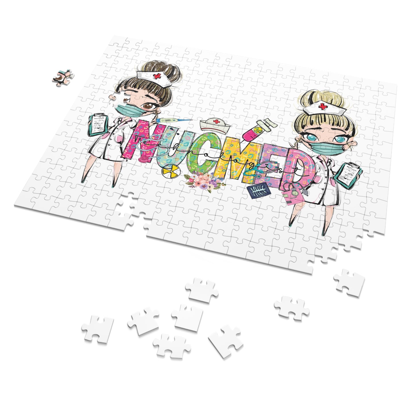 Jigsaw Puzzle, Christmas, NUCMED Nurse, Personalised/Non-Personalised (30, 110, 252, 500,1000-Piece)