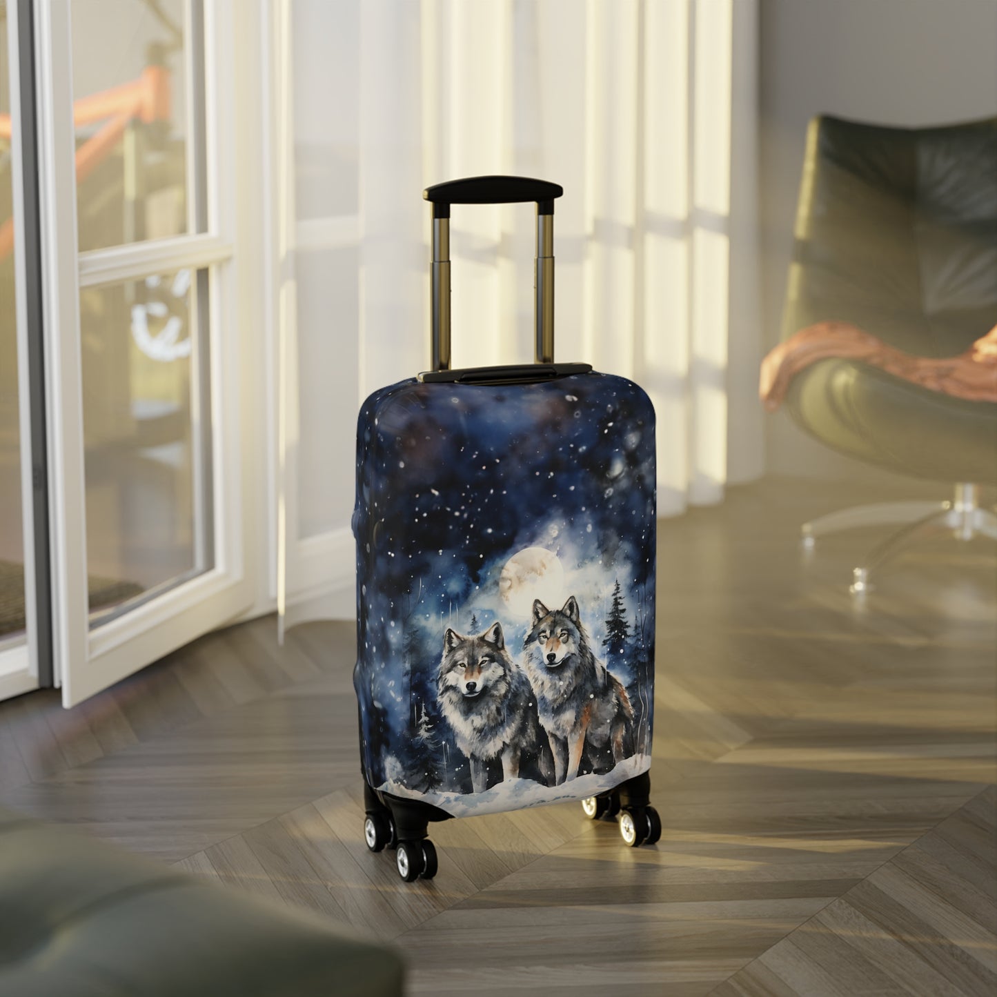 Luggage Cover, Wolves, awd-565