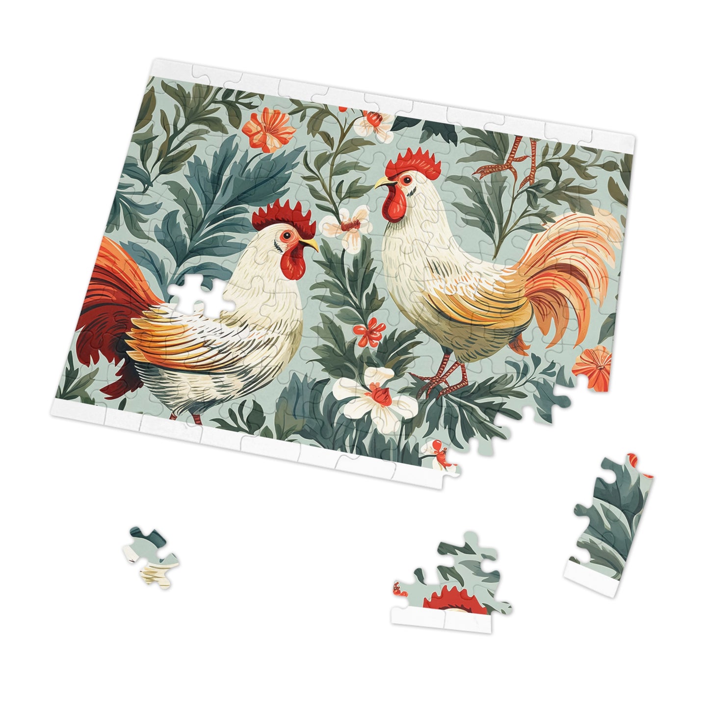 Jigsaw Puzzle, Chicken/Rooster, Personalised/Non-Personalised (30, 110, 252, 500,1000-Piece)