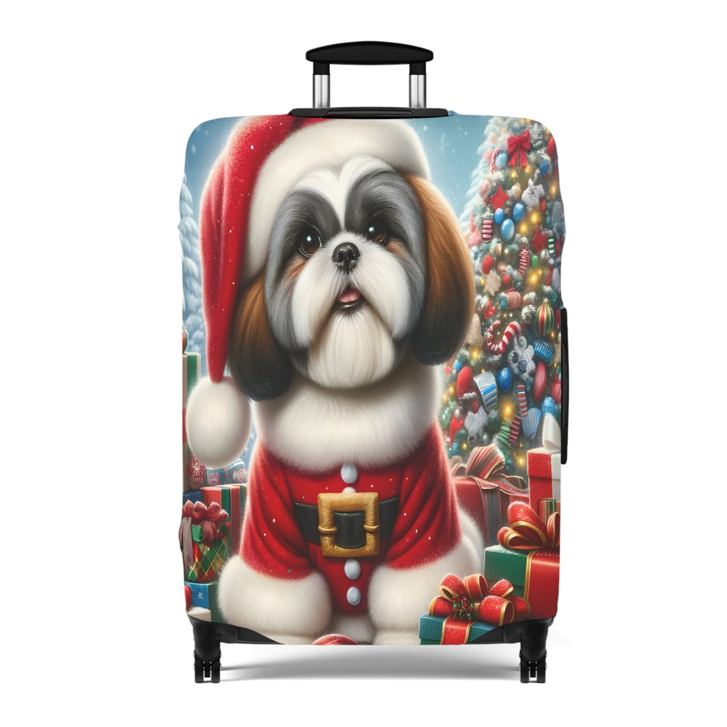 Luggage Cover, Christmas, Shiatzu, awd-002