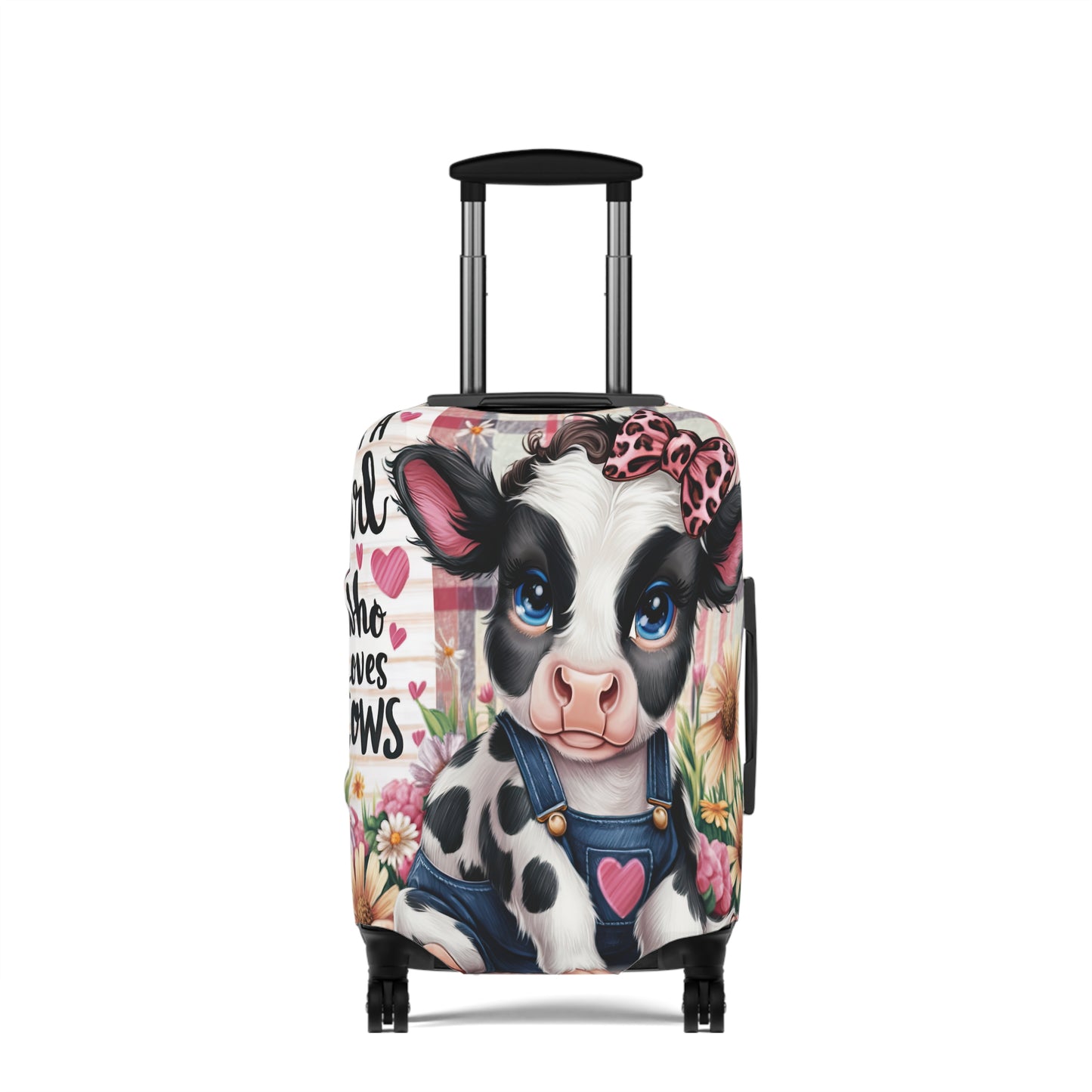 Luggage Cover, Just a Girl who Loves Cows, awd-3089