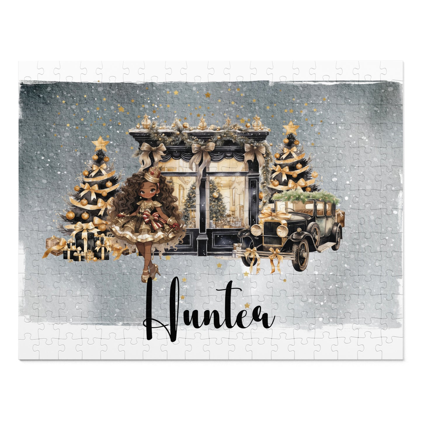 Puzzle, Black and Gold Nutcracker, Personalised/Non-Personalised (30, 110, 252, 500,1000-Piece)