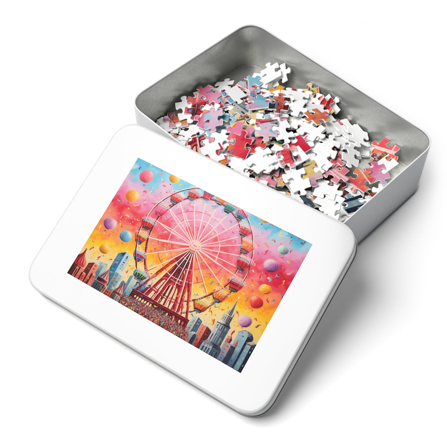 Jigsaw Puzzle, Carnival, Carousal, Personalised/Non-Personalised (30, 110, 252, 500,1000-Piece)