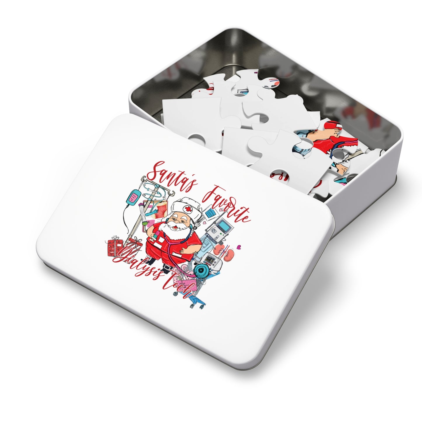 Jigsaw Puzzle, Santa's Favorite Dialysis Tech, Personalised/Non-Personalised (30, 110, 252, 500,1000-Piece)