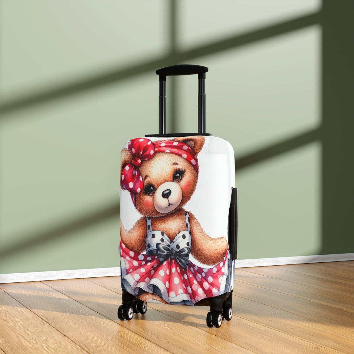 Luggage Cover, Rockabilly, Teddy Bear, awd-3031