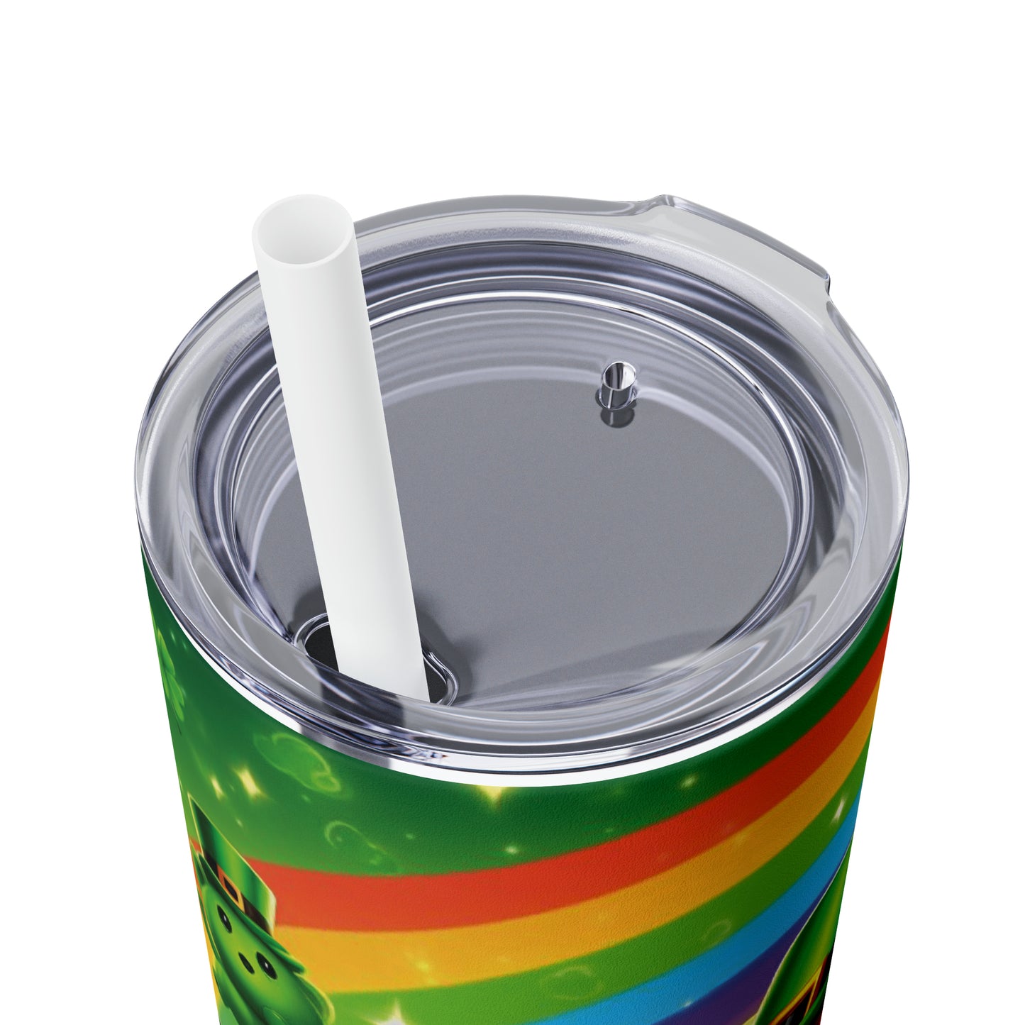 Skinny Tumbler with Straw, 20oz, St Patricks Day