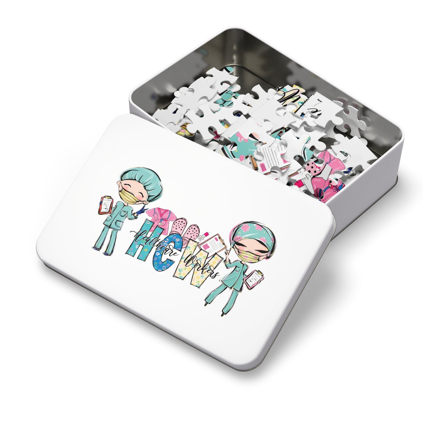 Puzzle, Nurse, Healthcare Worker, Personalised/Non-Personalised (30, 110, 252, 500,1000-Piece) awd-618