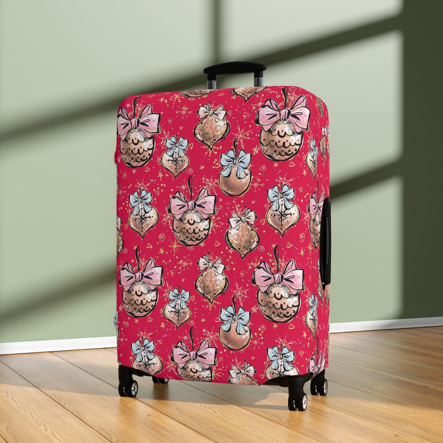 Luggage Cover, Christmas, Baubles