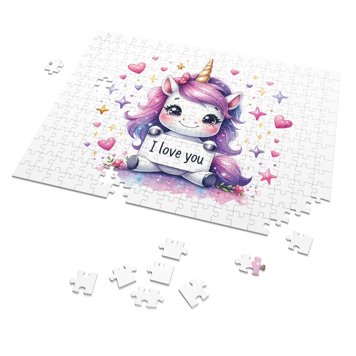 Jigsaw Puzzle, Unicorn, Personalised/Non-Personalised (30, 110, 252, 500,1000-Piece)