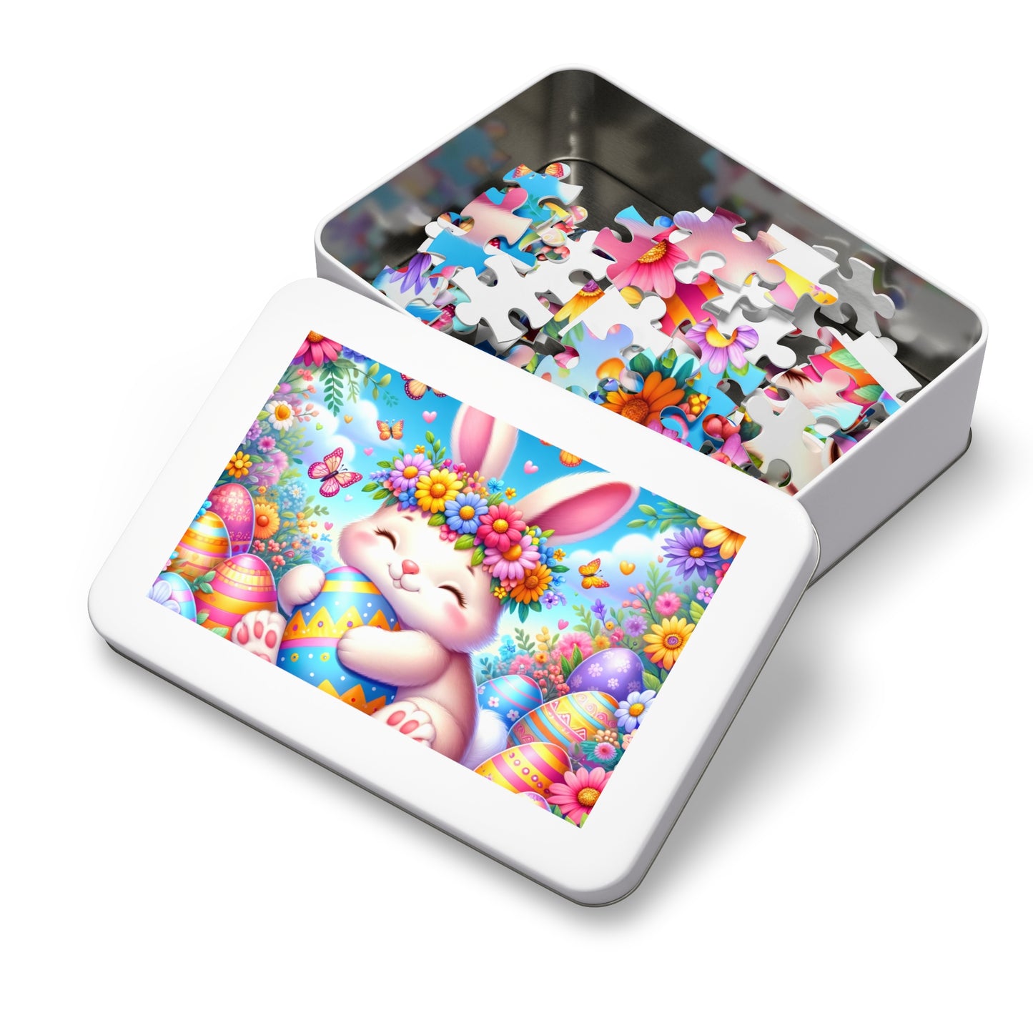 Puzzle, Easter, Rabbit, Personalised/Non-Personalised (30, 110, 252, 500,1000-Piece) awd-623